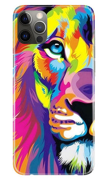Colorful Lion Mobile Back Case for iPhone 12 Pro  (Design - 110)