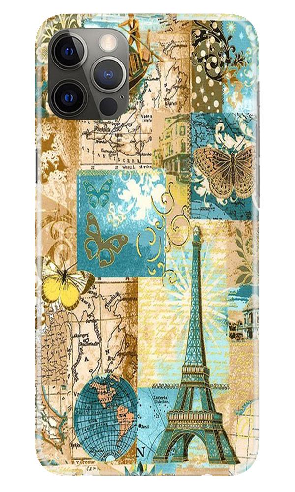 Travel Eiffel Tower Case for iPhone 12 Pro (Design No. 206)