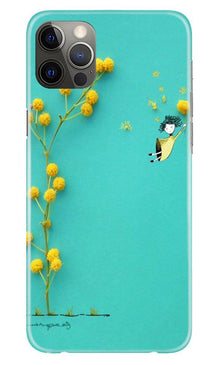 Flowers Girl Mobile Back Case for iPhone 12 Pro (Design - 216)