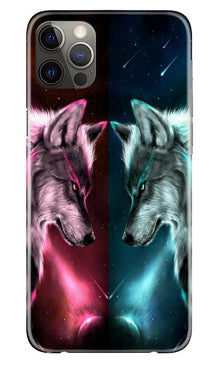 Wolf fight Mobile Back Case for iPhone 12 Pro (Design - 221)