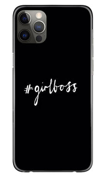 #GirlBoss Mobile Back Case for iPhone 12 Pro Max (Design - 266)