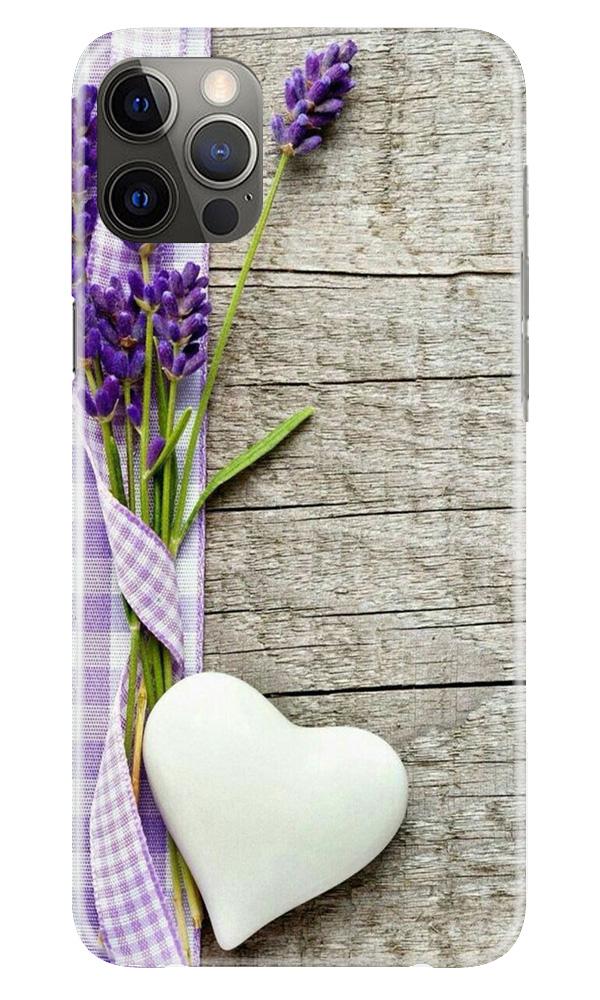 White Heart Case for iPhone 12 Pro (Design No. 298)