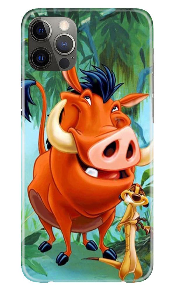 Timon and Pumbaa Mobile Back Case for iPhone 12 Pro (Design - 305)