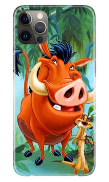 Timon and Pumbaa Mobile Back Case for iPhone 12 Pro Max (Design - 305)