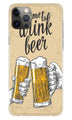 Drink Beer Mobile Back Case for iPhone 12 Pro Max (Design - 328)