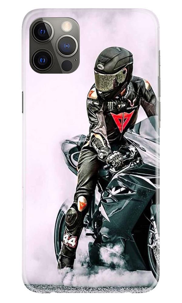 Biker Mobile Back Case for iPhone 12 Pro Max (Design - 383)