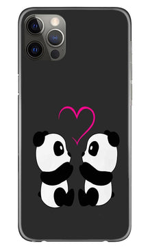 Panda Love Mobile Back Case for iPhone 12 Pro Max (Design - 398)