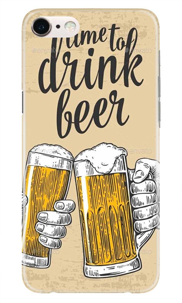 Drink Beer Mobile Back Case for iPhone 7  (Design - 328)