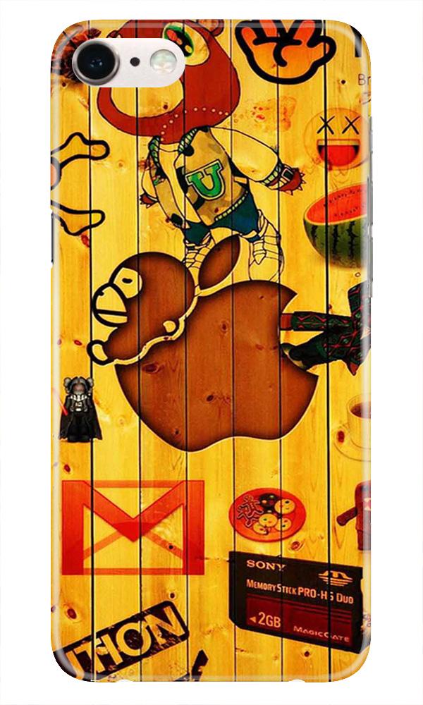 Wooden Texture Mobile Back Case for iPhone 7  (Design - 367)