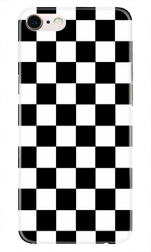 Black White Boxes Mobile Back Case for iPhone 7  (Design - 372)
