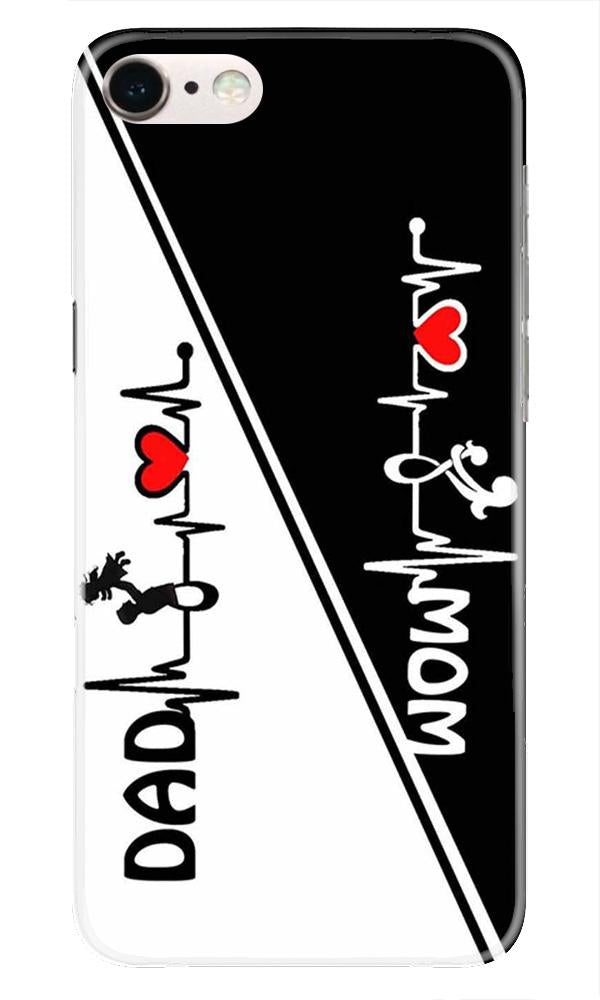 Love Mom Dad Mobile Back Case for iPhone 7  (Design - 385)