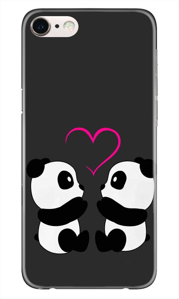 Panda Love Mobile Back Case for iPhone 7  (Design - 398)