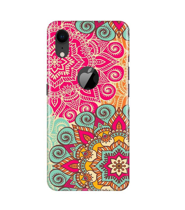 Rangoli art Case for iPhone Xr Logo Cut