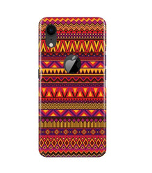 Zigzag line pattern2 Mobile Back Case for iPhone Xr Logo Cut (Design - 10)