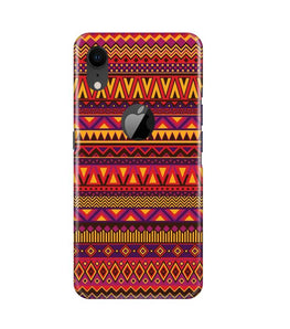 Zigzag line pattern2 Case for iPhone Xr Logo Cut