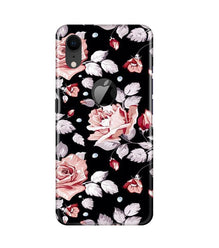 Pink rose Mobile Back Case for iPhone Xr Logo Cut (Design - 12)