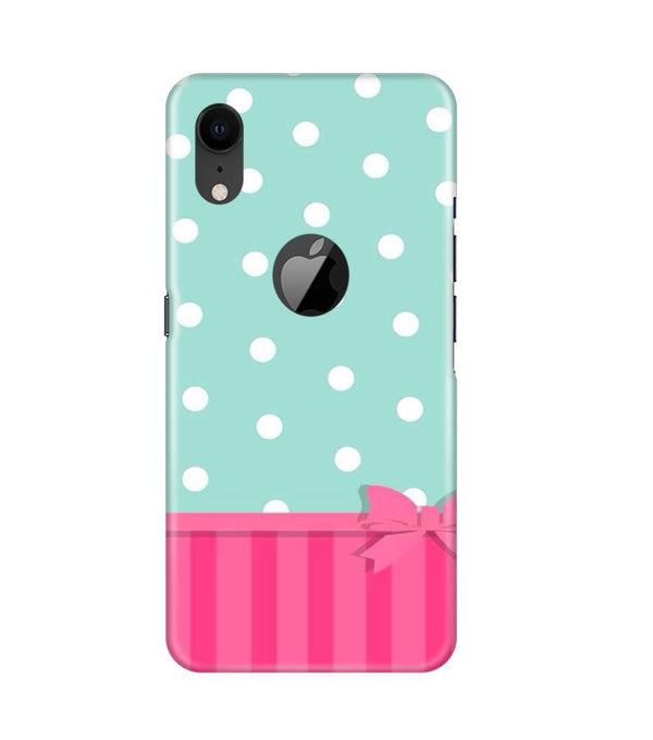 Gift Wrap Case for iPhone Xr Logo Cut