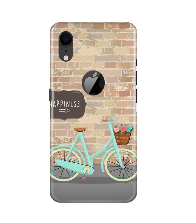 Happiness Case for iPhone Xr Logo Cut
