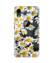 White flowers2 Mobile Back Case for iPhone Xr Logo Cut (Design - 62)