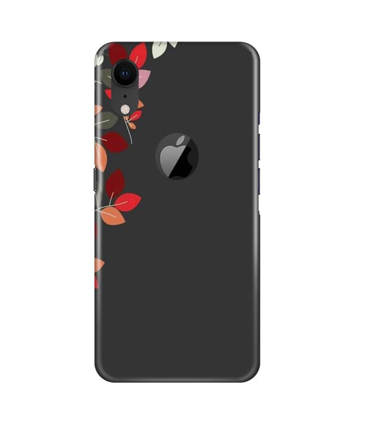 Grey Background Case for iPhone Xr Logo Cut