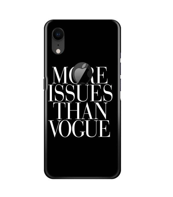 More Issues than Vague Case for iPhone Xr Logo Cut