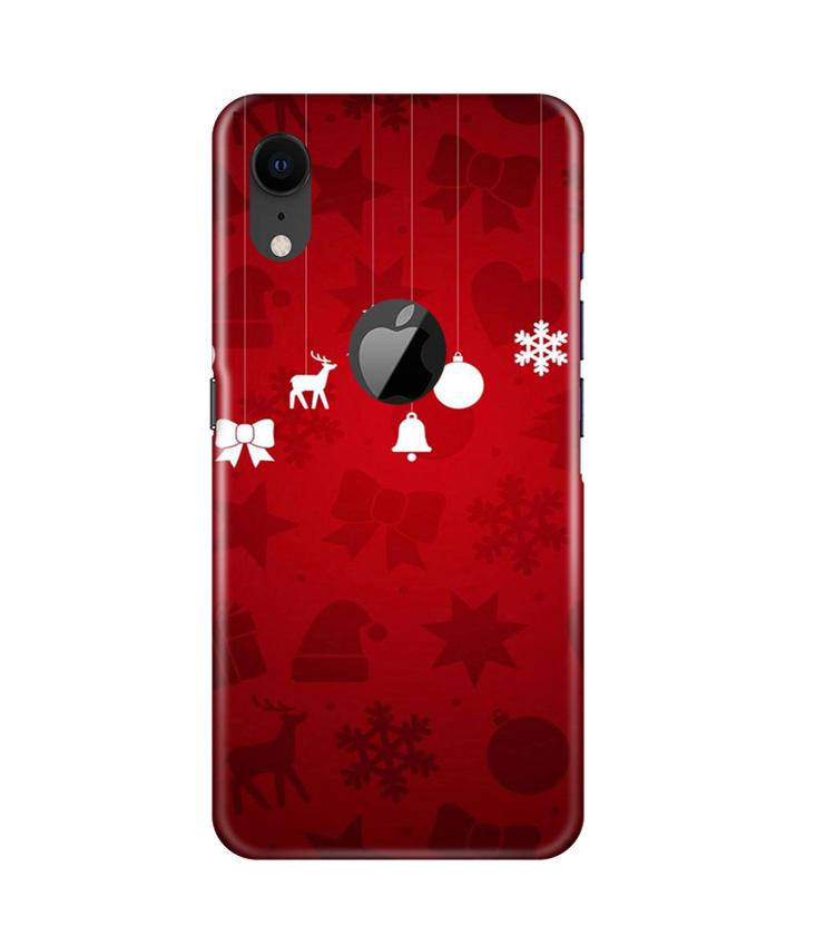 Christmas Case for iPhone Xr Logo Cut