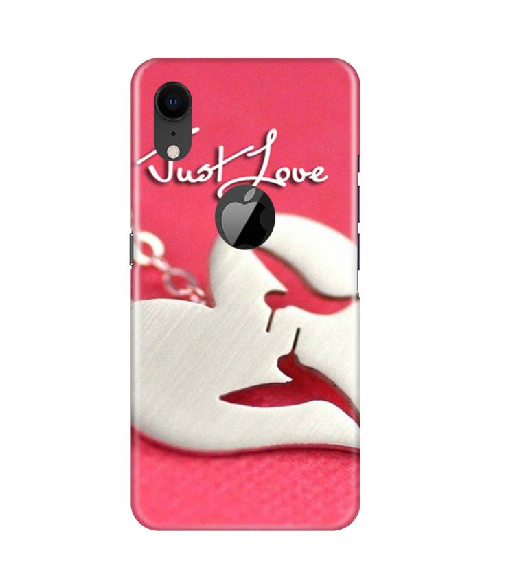 Just love Case for iPhone Xr Logo Cut