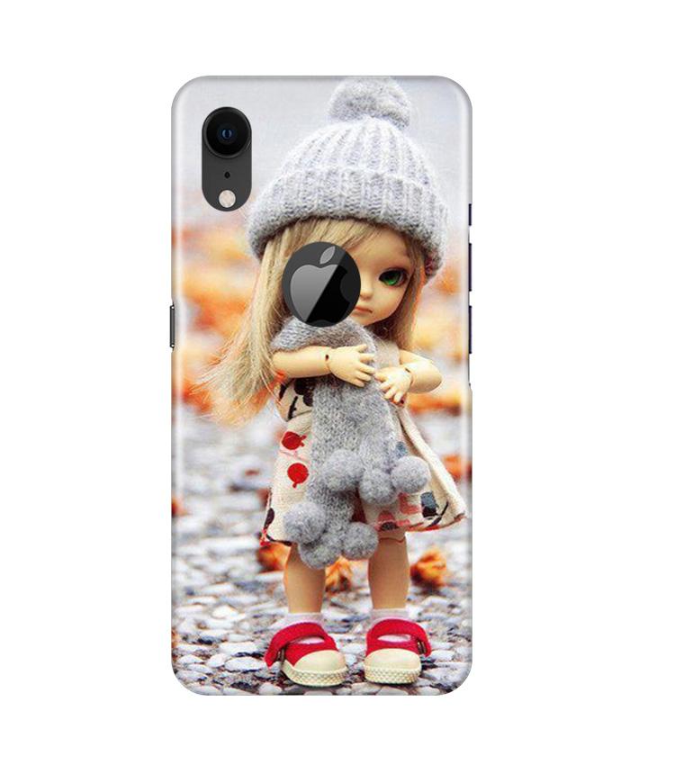 Cute Doll Case for iPhone Xr Logo Cut