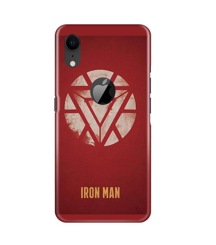 Iron Man Superhero Case for iPhone Xr Logo Cut  (Design - 115)