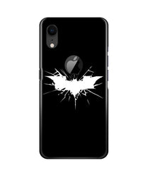 Batman Superhero Mobile Back Case for iPhone Xr Logo Cut  (Design - 119)