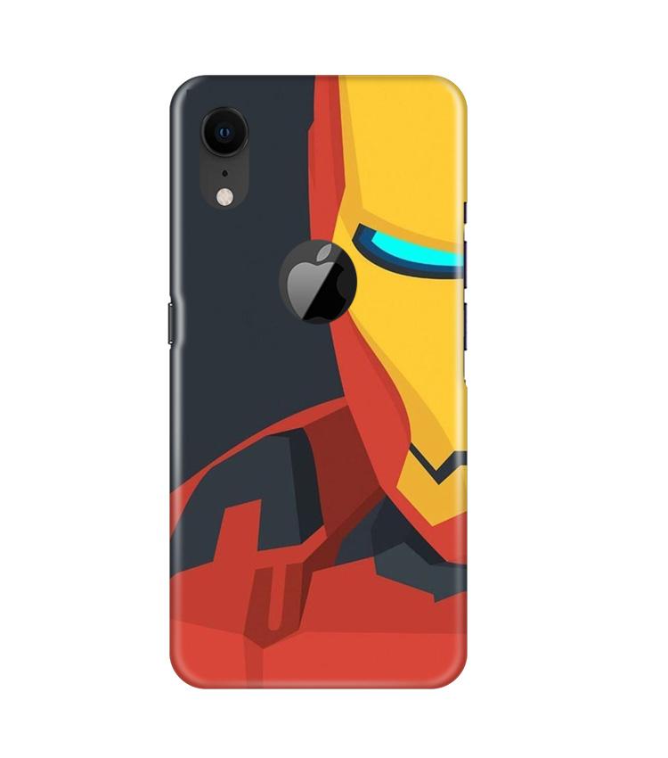 Iron Man Superhero Case for iPhone Xr Logo Cut(Design - 120)