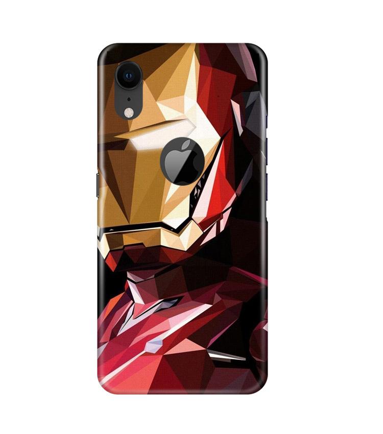 Iron Man Superhero Case for iPhone Xr Logo Cut  (Design - 122)