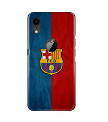 FCB Football Mobile Back Case for iPhone Xr Logo Cut  (Design - 123)