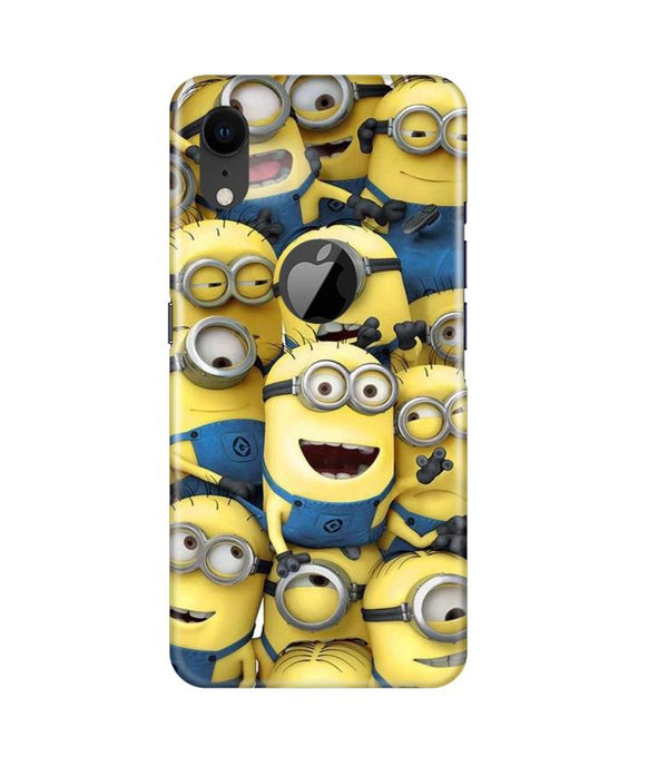 Minions Case for iPhone Xr Logo Cut  (Design - 127)