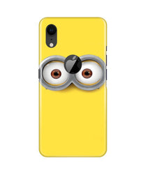 Minions Mobile Back Case for iPhone Xr Logo Cut  (Design - 128)