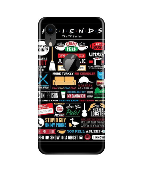 Friends Case for iPhone Xr Logo Cut  (Design - 145)
