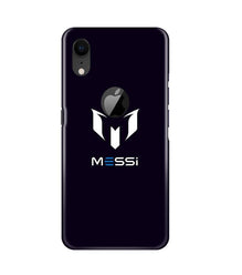 Messi Mobile Back Case for iPhone Xr Logo Cut  (Design - 158)