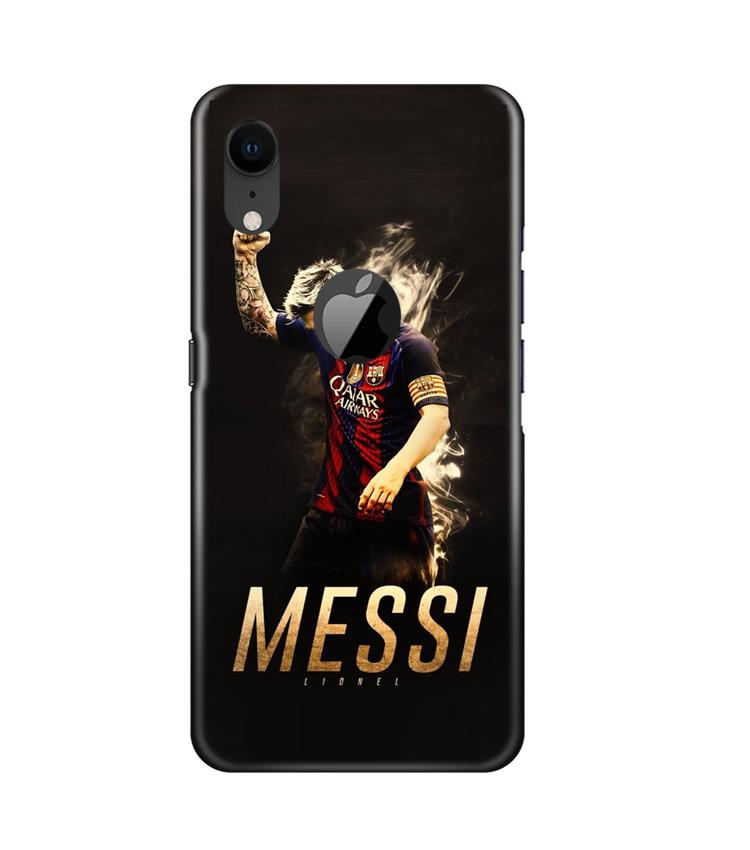 Messi Case for iPhone Xr Logo Cut  (Design - 163)