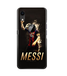 Messi Mobile Back Case for iPhone Xr Logo Cut  (Design - 163)