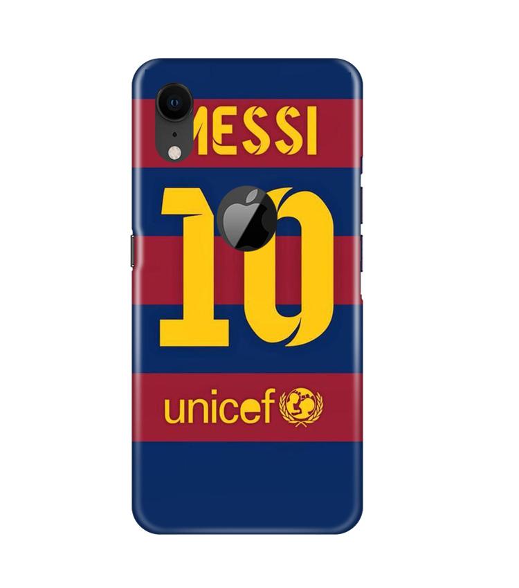 Messi Case for iPhone Xr Logo Cut(Design - 172)