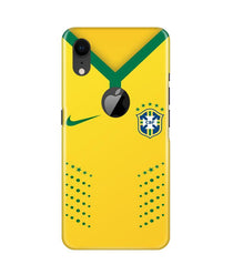 Brazil Mobile Back Case for iPhone Xr Logo Cut  (Design - 176)