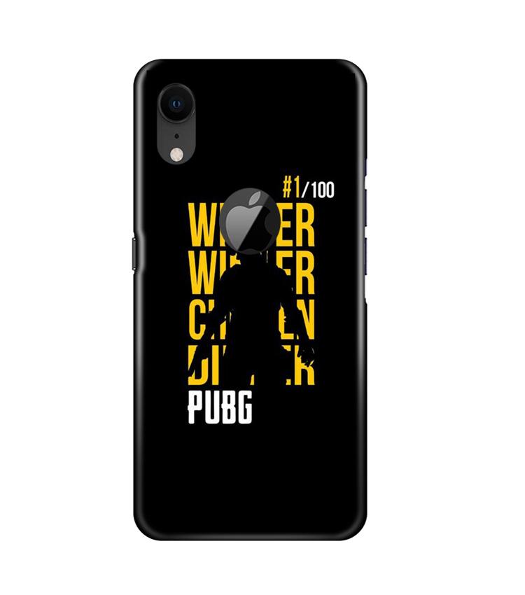 Pubg Winner Winner Case for iPhone Xr Logo Cut  (Design - 177)