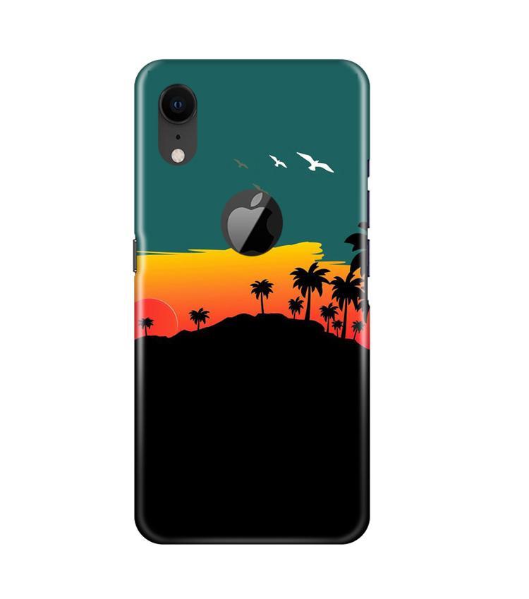 Sky Trees Case for iPhone Xr Logo Cut (Design - 191)