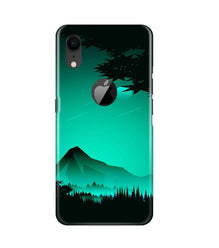 Moon Mountain Mobile Back Case for iPhone Xr Logo Cut (Design - 204)