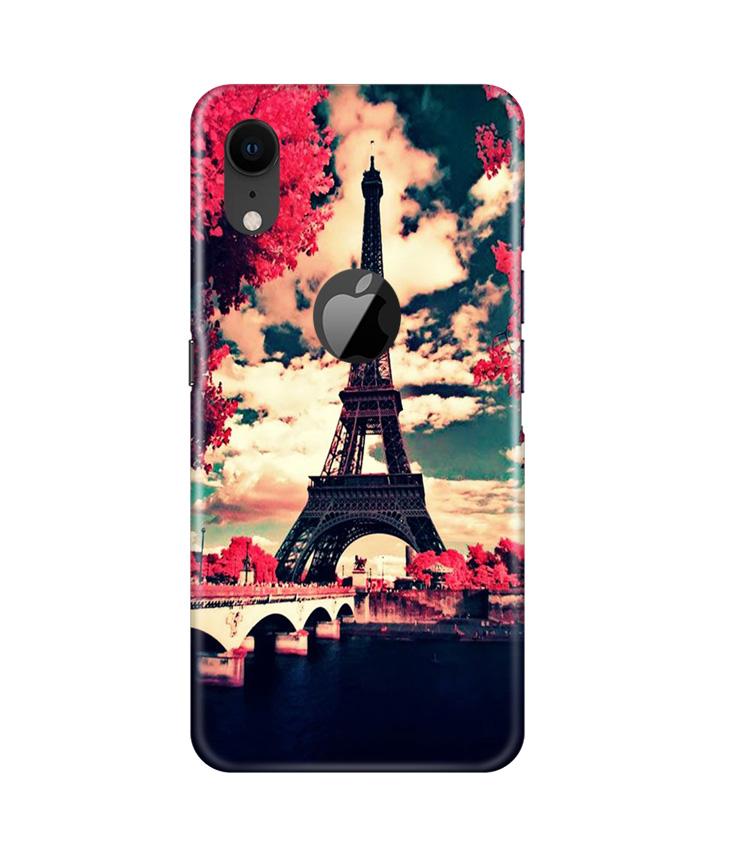Eiffel Tower Case for iPhone Xr Logo Cut (Design No. 212)