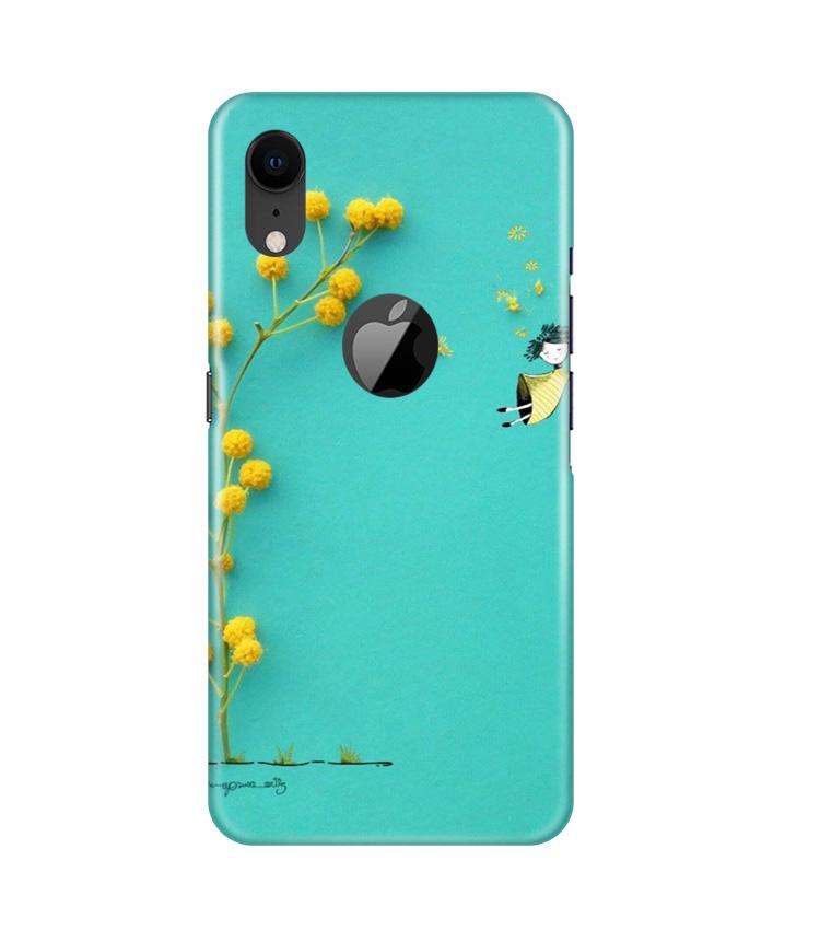 Flowers Girl Case for iPhone Xr Logo Cut (Design No. 216)