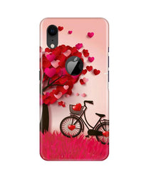 Red Heart Cycle Mobile Back Case for iPhone Xr Logo Cut (Design - 222)