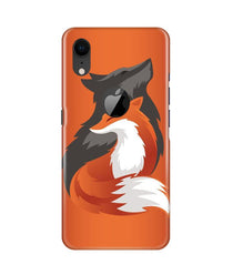 Wolf  Mobile Back Case for iPhone Xr Logo Cut (Design - 224)
