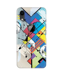 Modern Art Mobile Back Case for iPhone Xr Logo Cut (Design - 235)