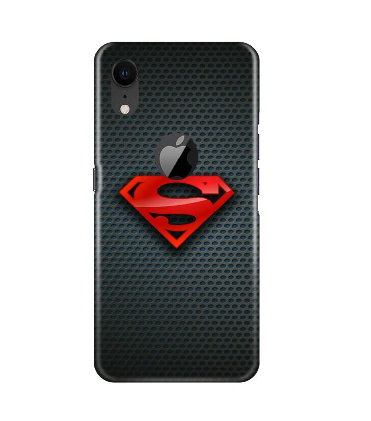 Superman Case for iPhone Xr Logo Cut (Design No. 247)